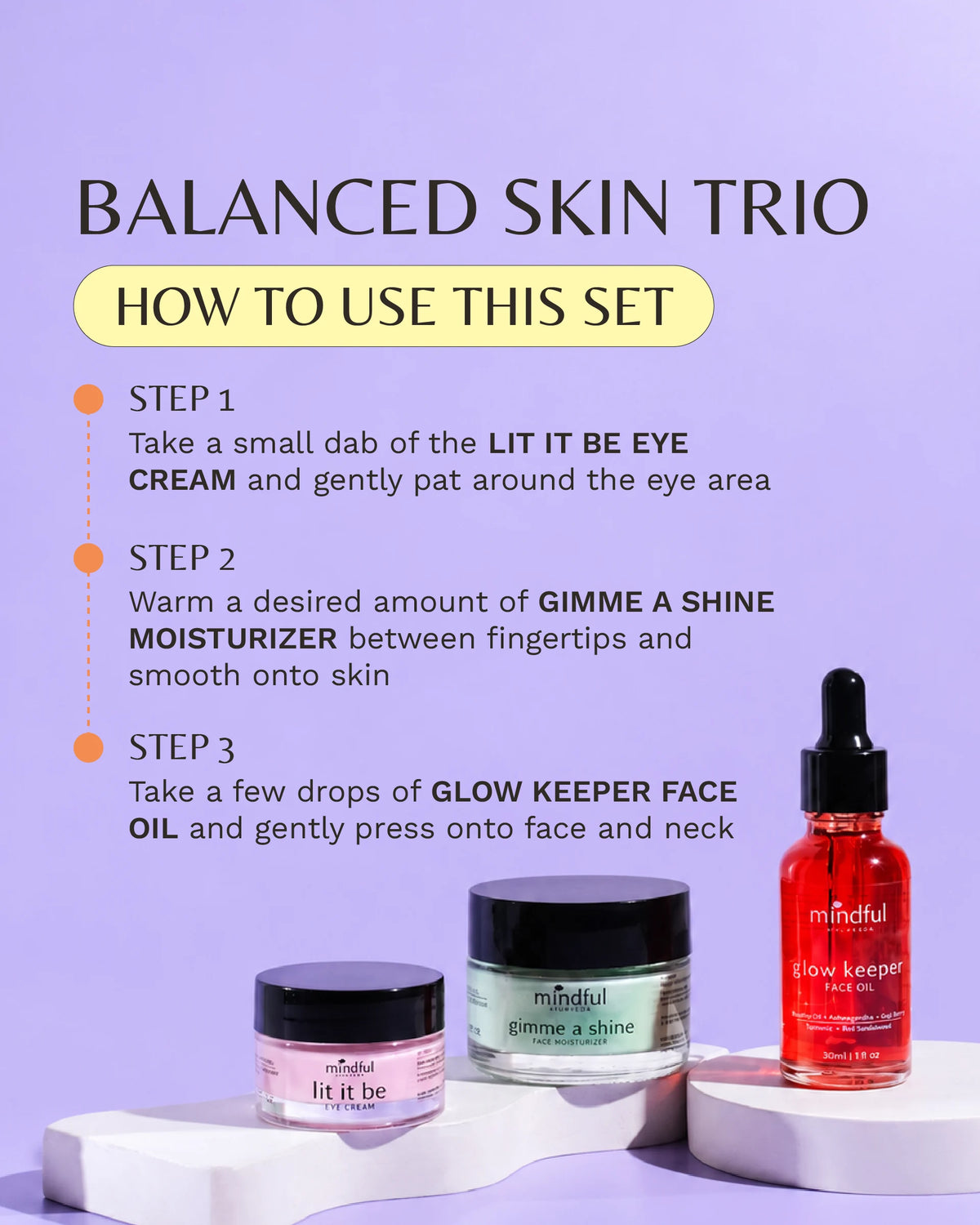 Balanced Skin Trio: how to use this set
