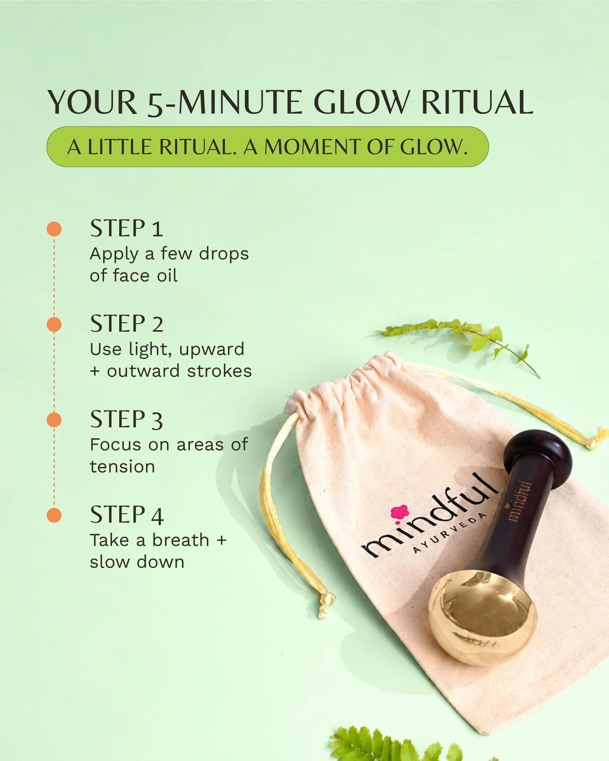 That yoga glow Kansa wand: Your 5-minute glow ritual in four steps