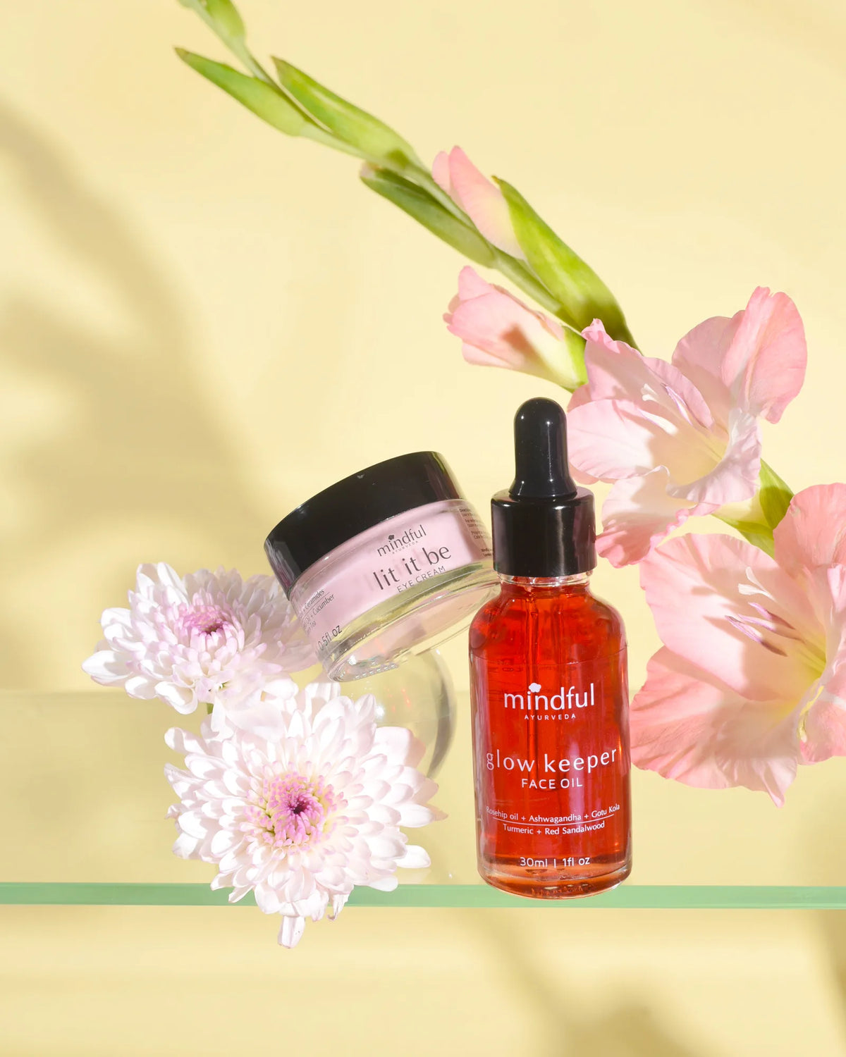 Wake up & Glow Duo: Lit it be eye cream and Glow keeper face oil
