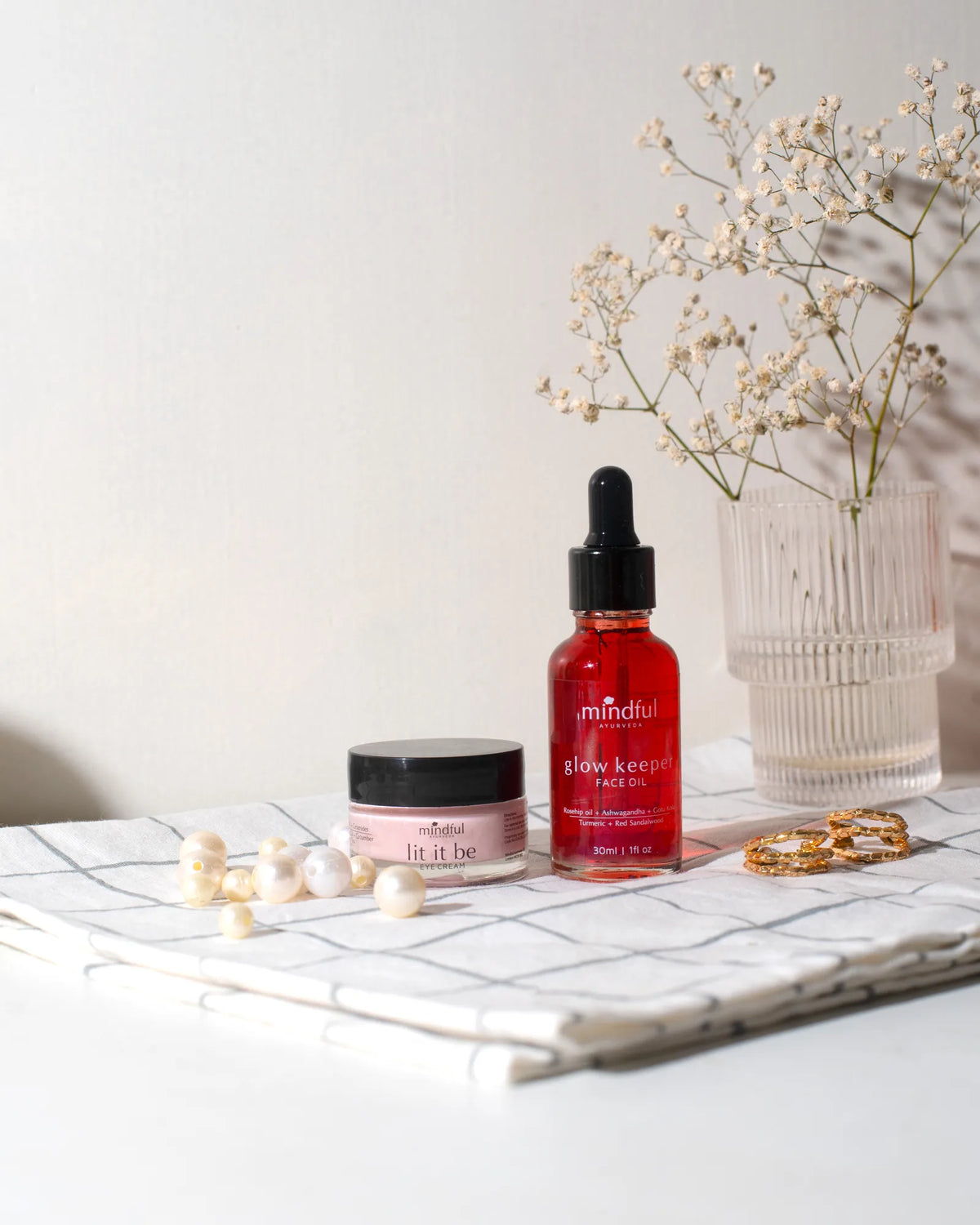 Wake up & Glow Duo: Lit it be eye cream and Glow keeper face oil